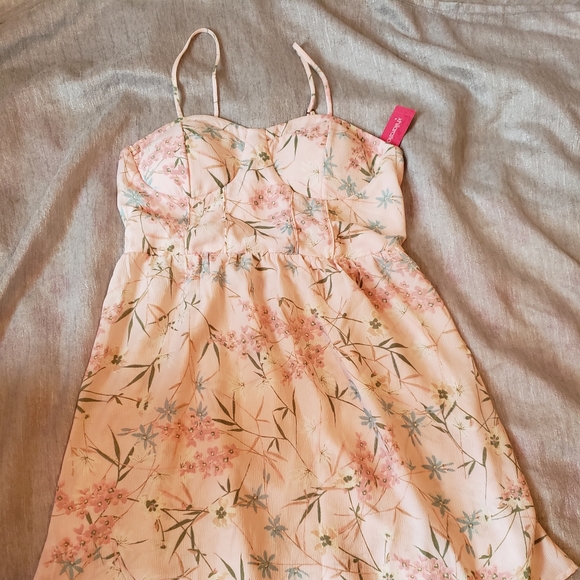 xhilaration pink floral dress NWOT Exhilaration pink floral dress